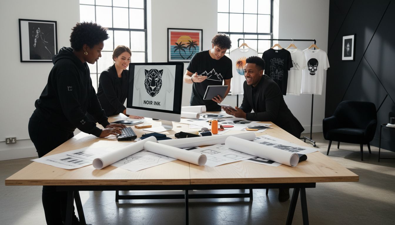 graphic tee workspace