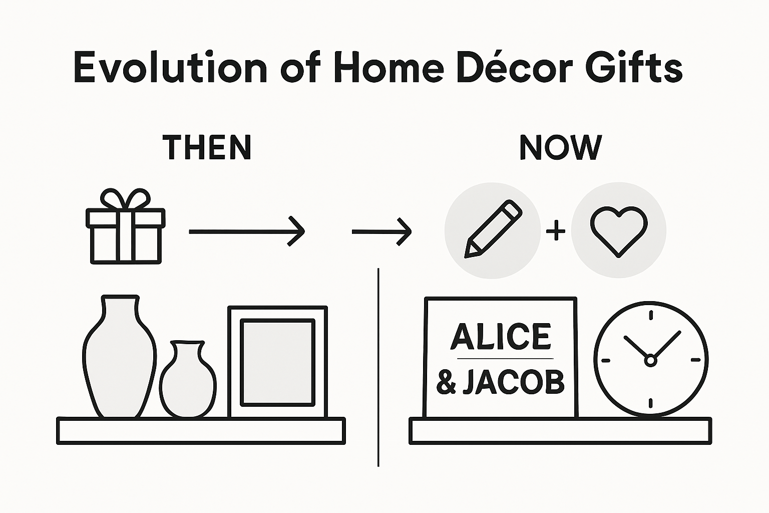 Infographic on trends in personalized home décor