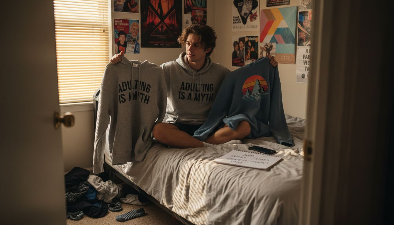 Deciding personal style with two hoodies