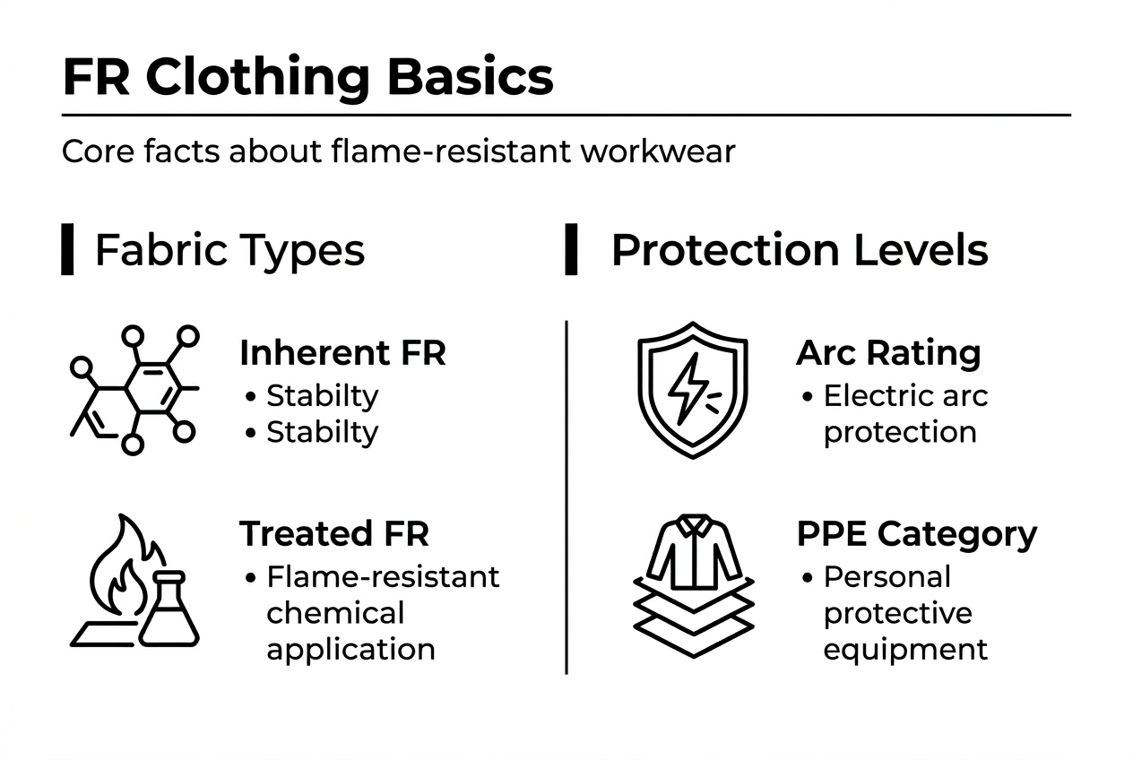 Infographic summarizes FR clothing facts and ratings