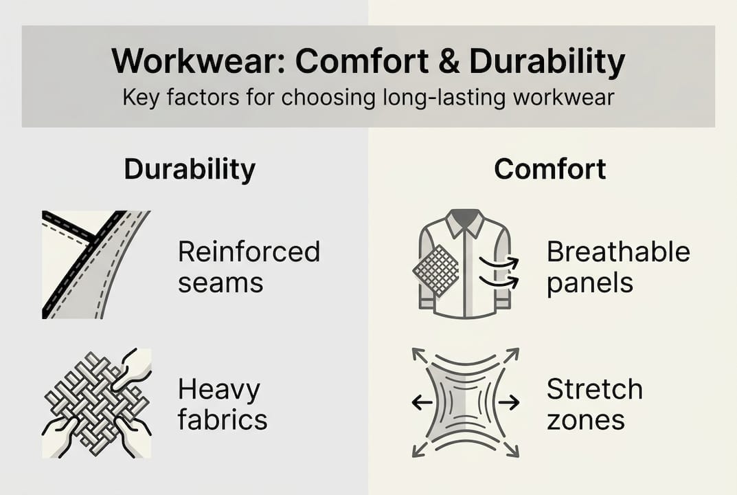 Infographic of durability and comfort factors