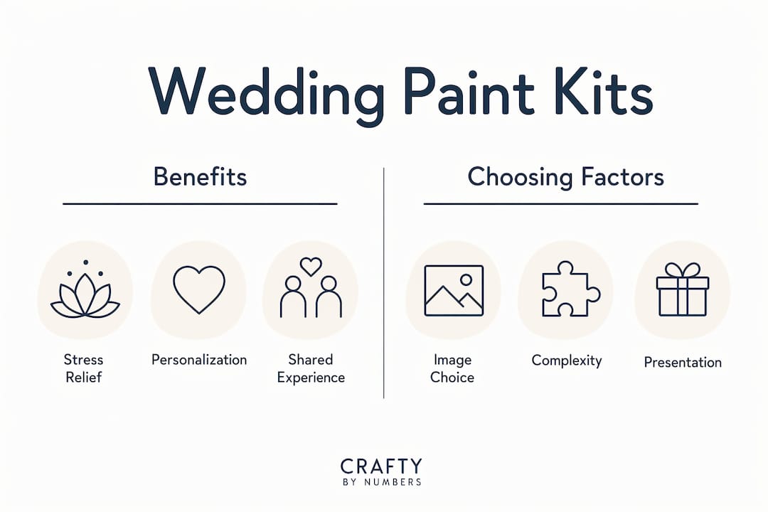 Infographic showing paint kit benefits and choosing factors