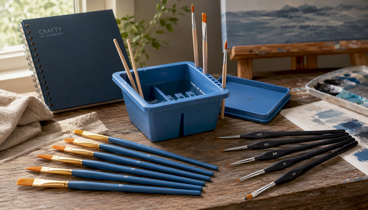 Premium Paint Brushes (Set of 10)