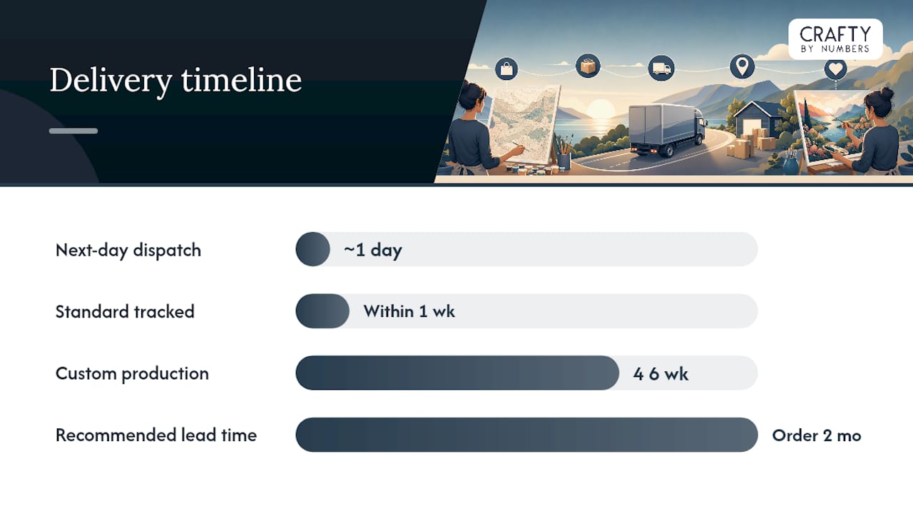 Paint kit delivery timeline comparison