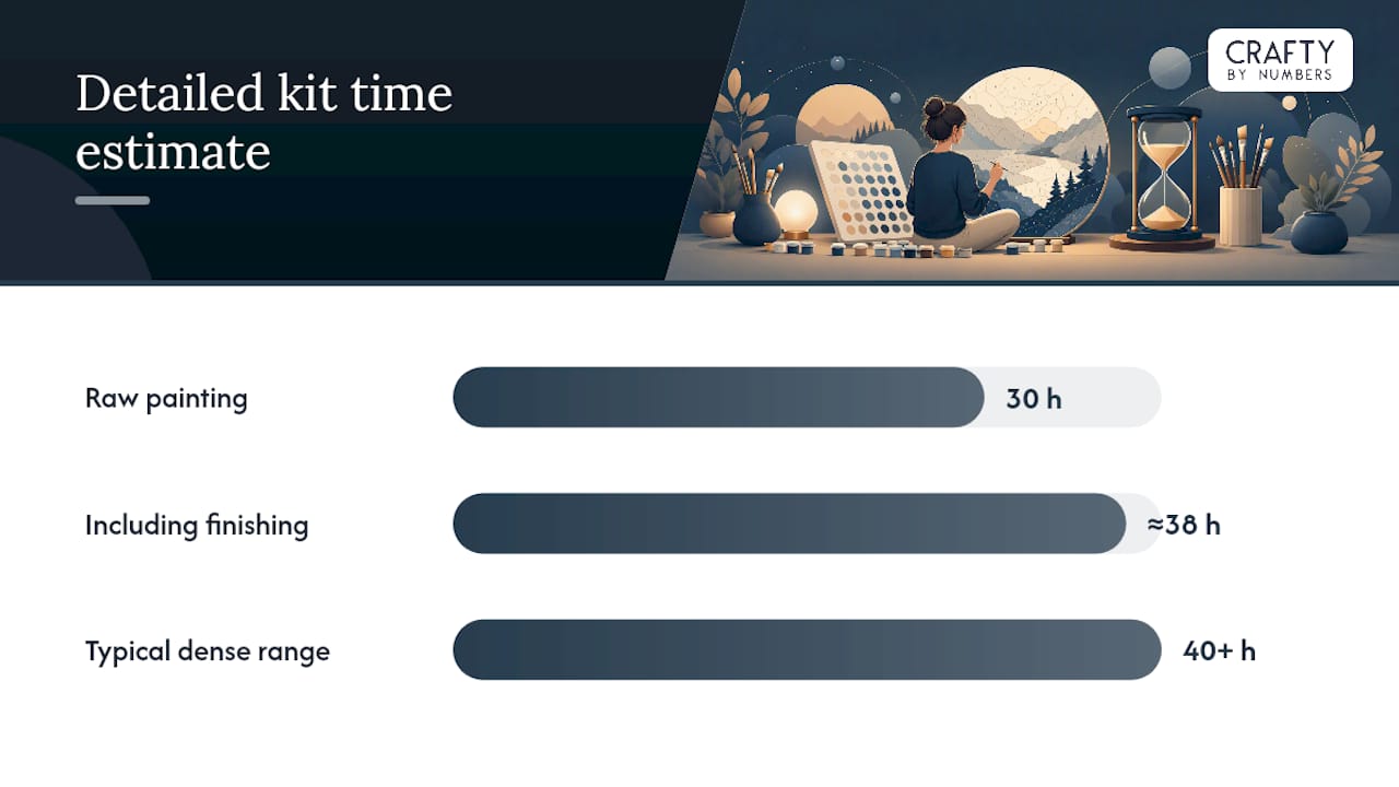 Paint by numbers time estimate comparison