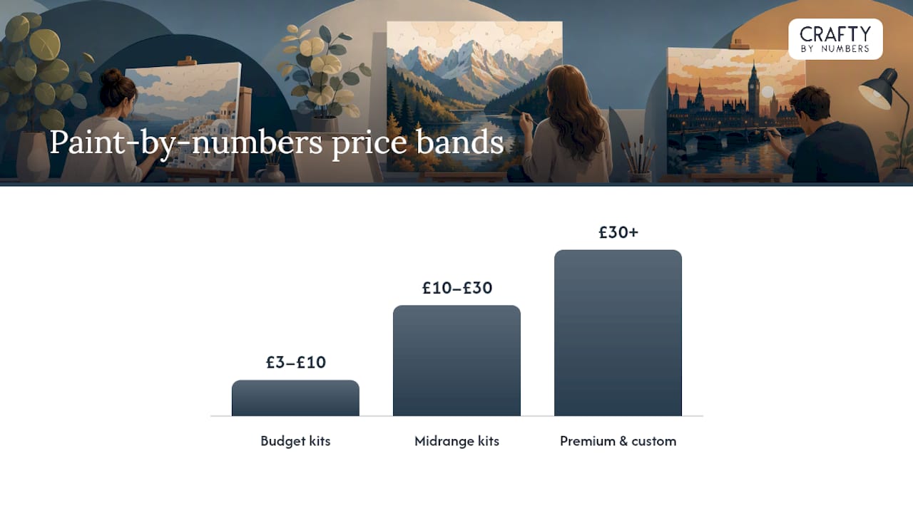 How Much Does Paint by Numbers Cost? Price Bands Explained — overview diagram