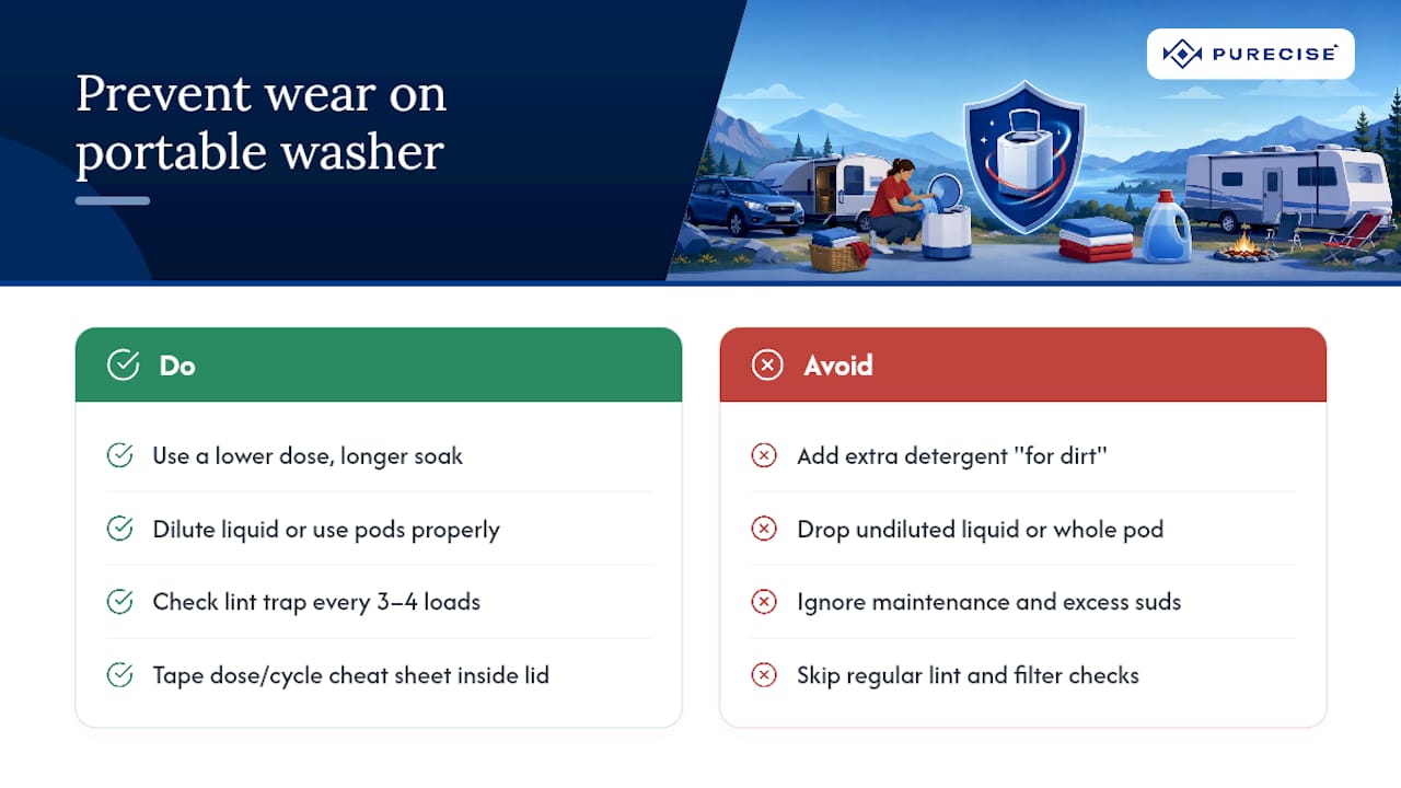 The Mistakes That Wear Out a Portable Washer Fastest — overview diagram