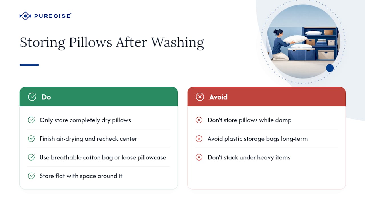 How Should You Store Pillows After Washing to Keep Them Fresh? — overview diagram