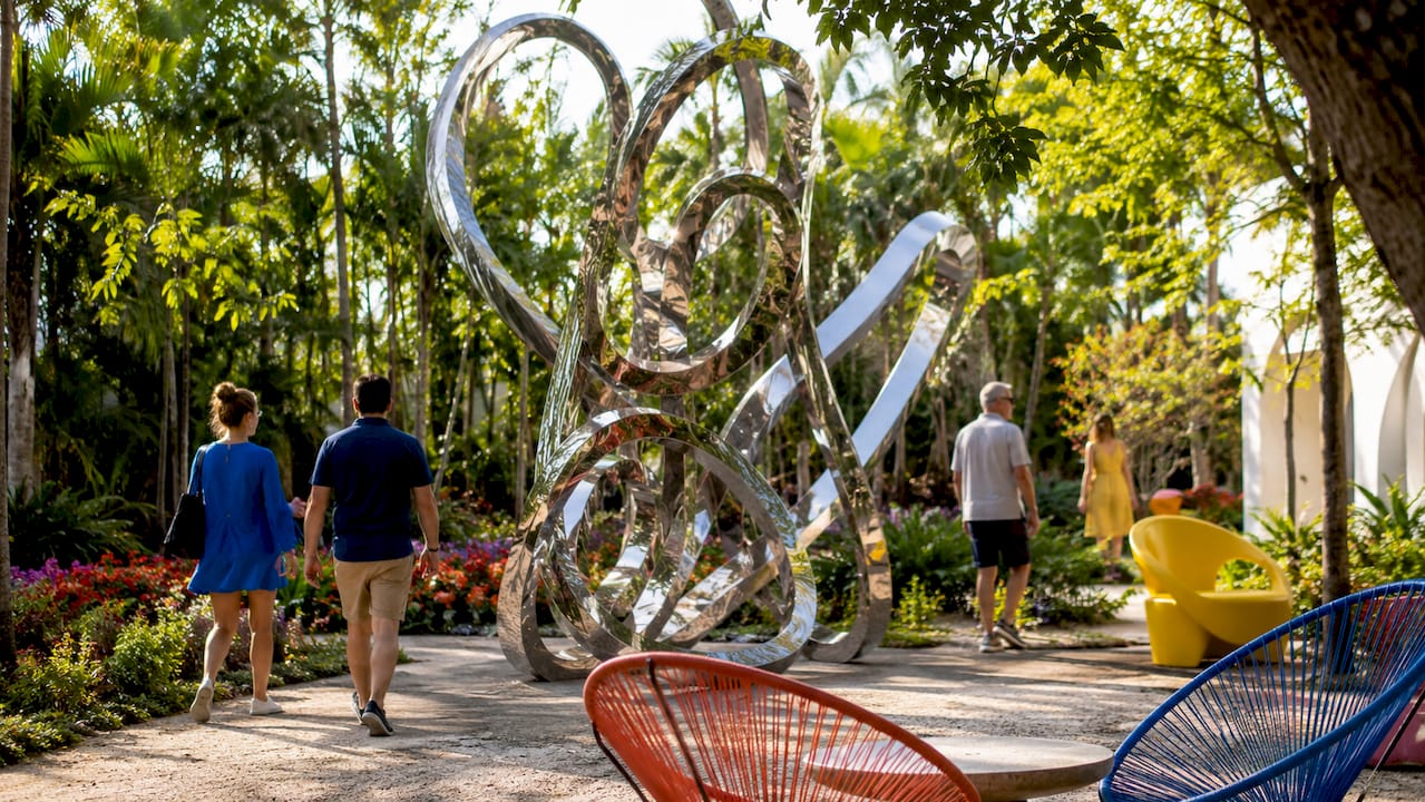 Layered metal sculptural art with shadows