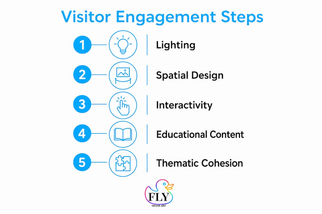Infographic outlining key visitor engagement steps