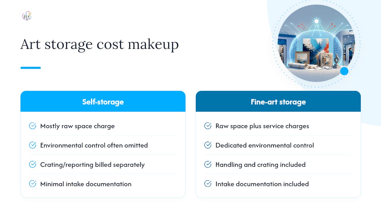 Five components that drive art storage costs
