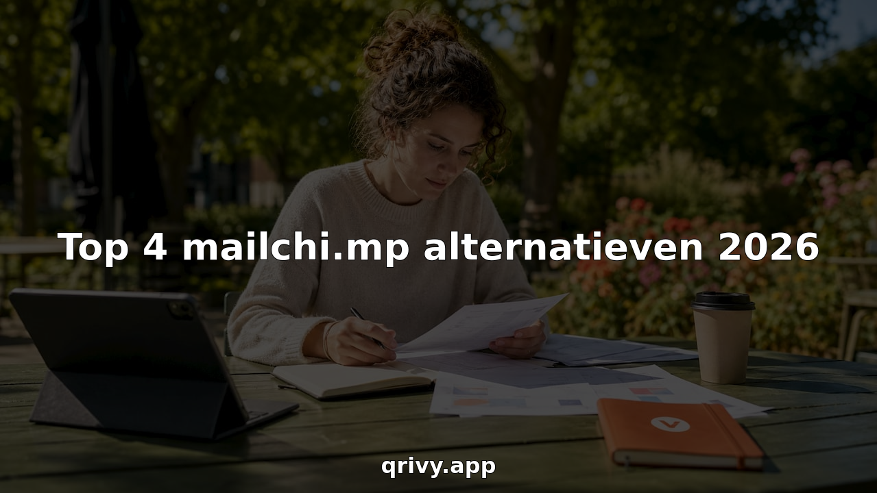 Iemand zit aan de eettafel thuis verschillende opties voor e-mailmarketing met elkaar te vergelijken.