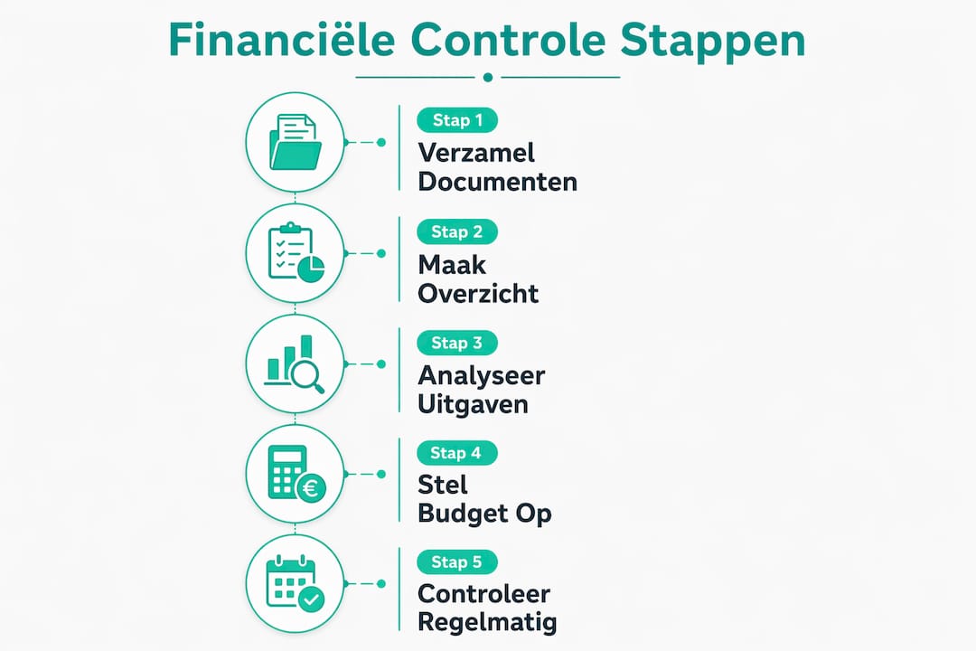 Overzichtelijke infographic: zo pak je stap voor stap je financiën aan