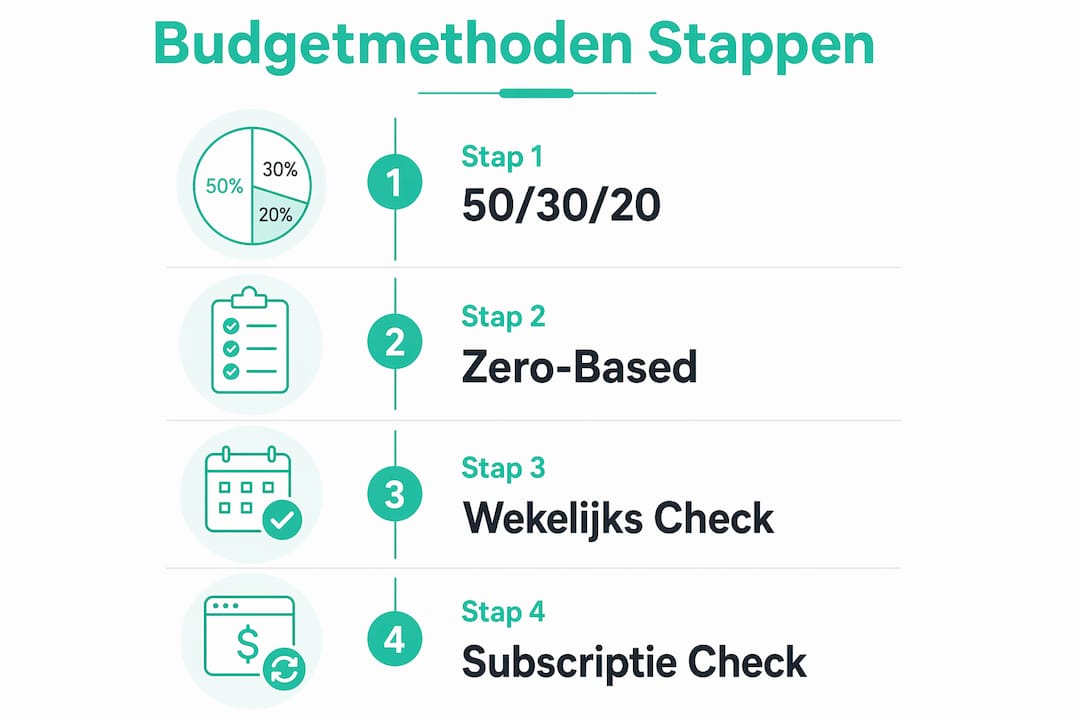 Overzicht: stap-voor-stap je budget opstellen