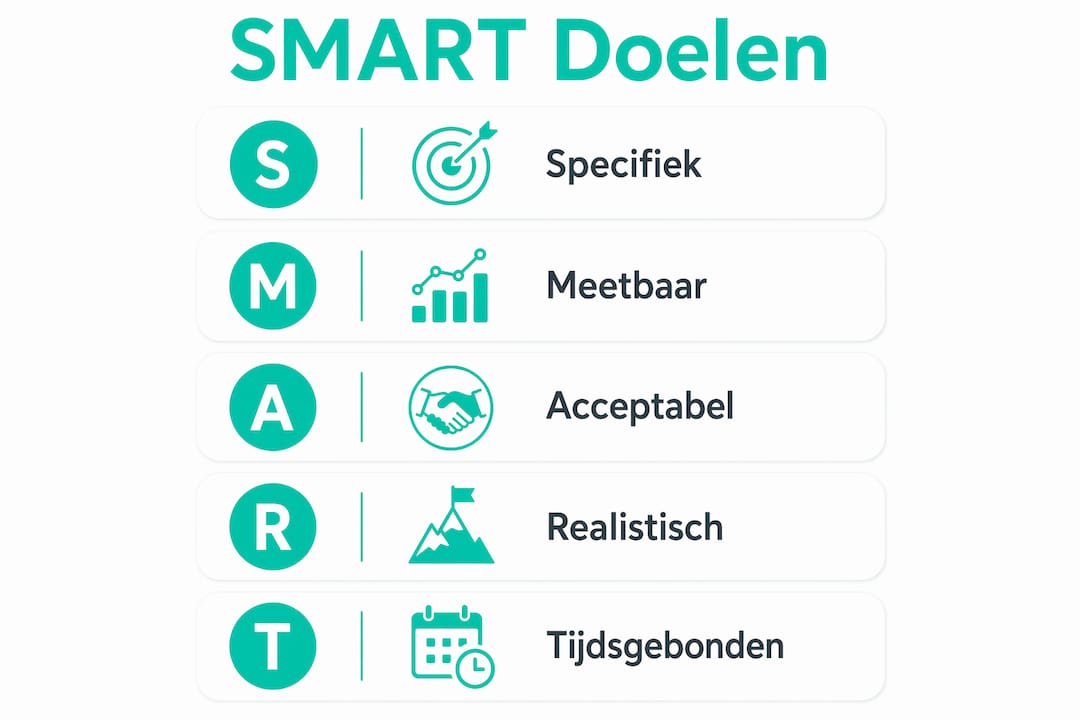 Infographic: Zo stel je slimme financiële doelen met de SMART-methode