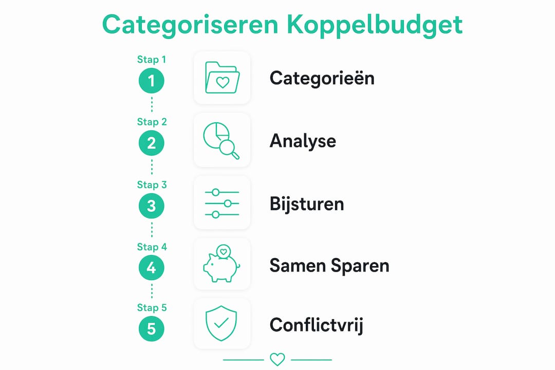 Infographic: Step-by-step guide to categorising your couples budget