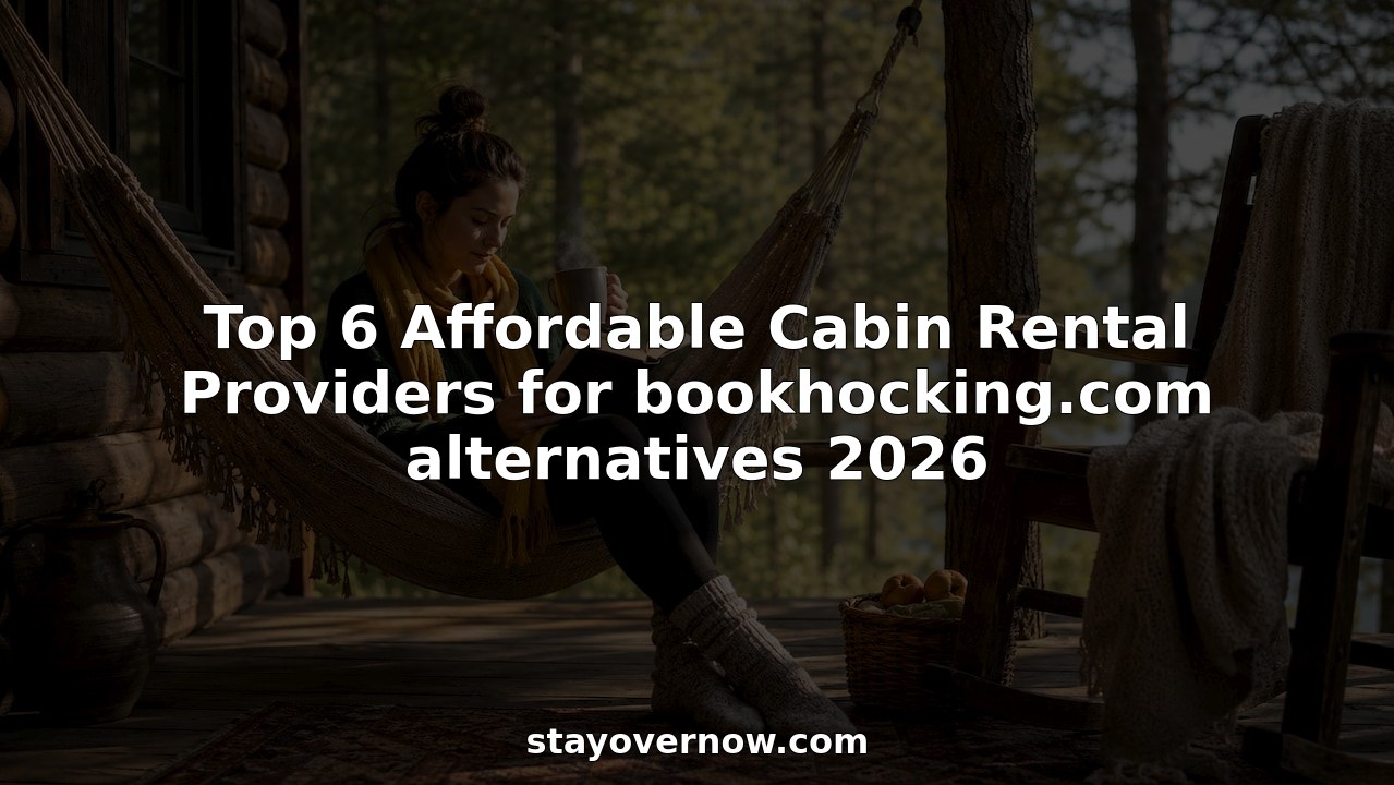 Woman browsing affordable cabin rentals on tablet outdoors