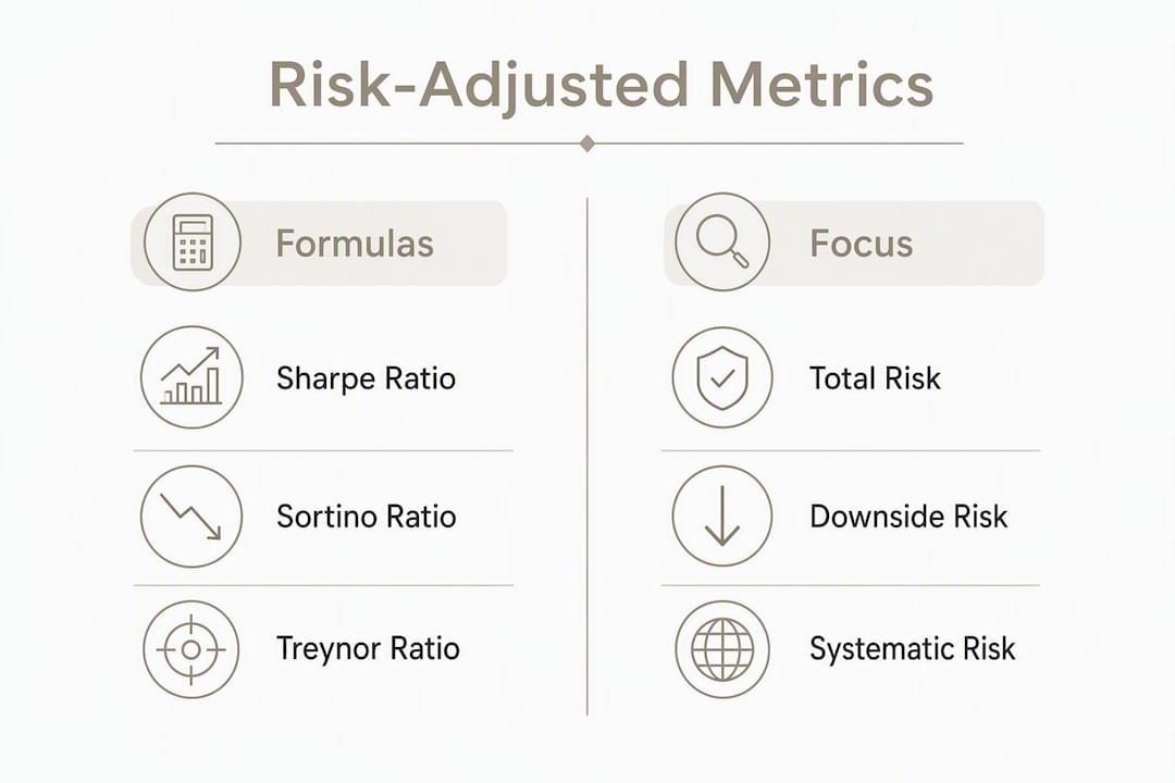 Infographic comparing key risk adjusted return metrics