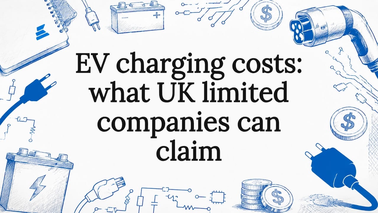 Decorative title card illustration for EV charging costs