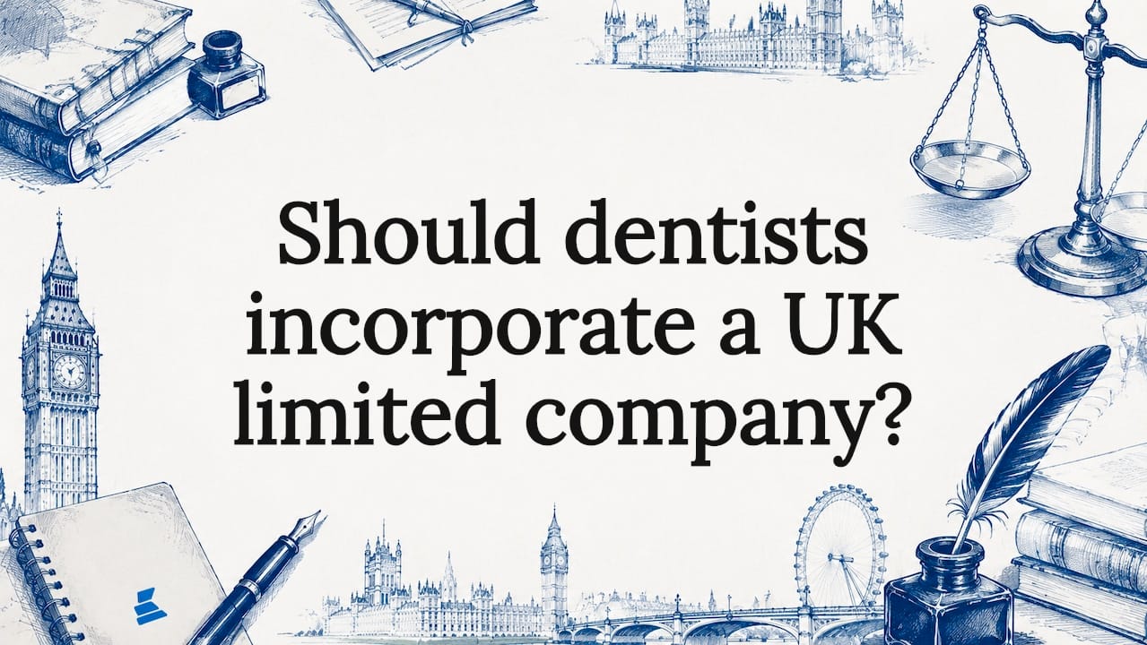 Decorative title card illustrating UK legal and financial theme