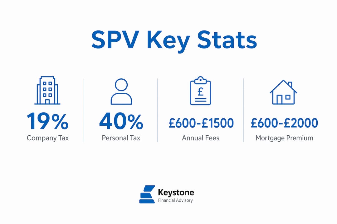 Infographic showing SPV tax benefits and costs