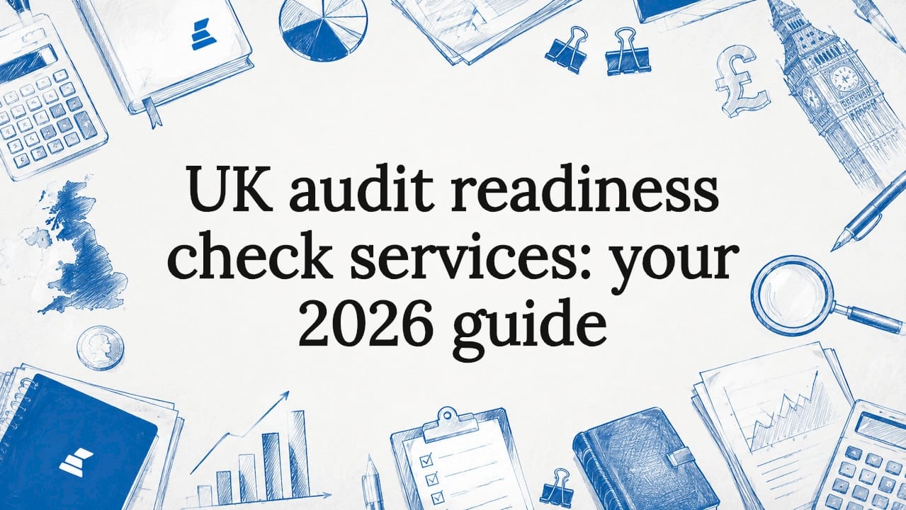 Decorative audit readiness title card illustration