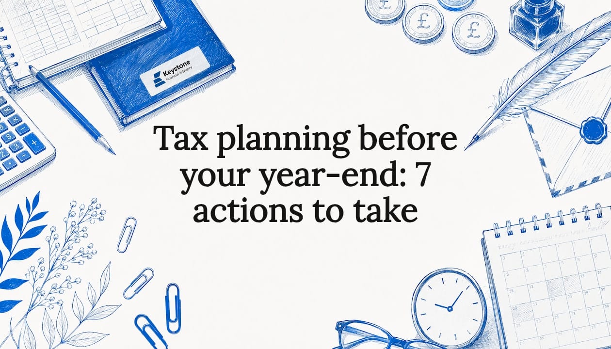 Decorative title card illustration for tax planning article