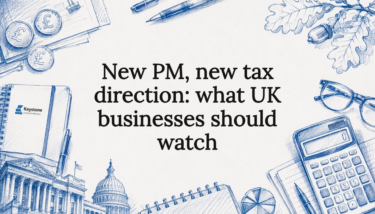 Decorative title card illustration for UK tax article