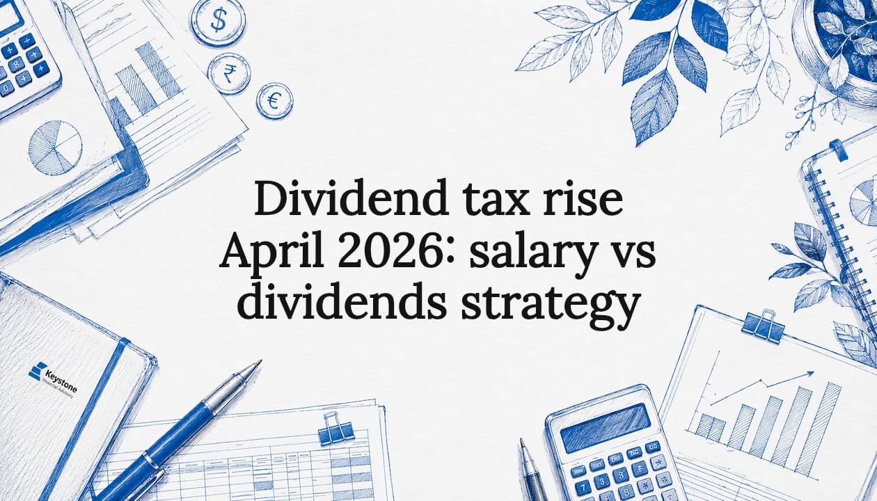 Decorative title card illustration for dividend tax article
