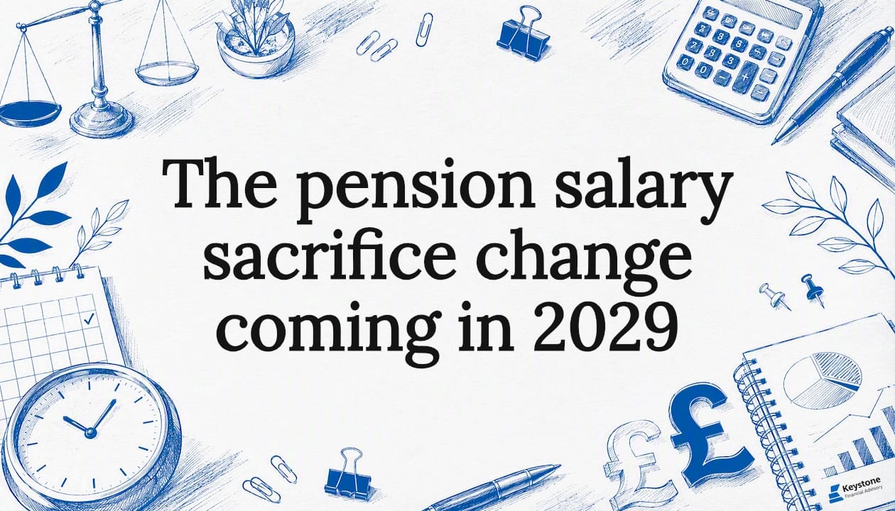 Decorative title card illustration for pension article