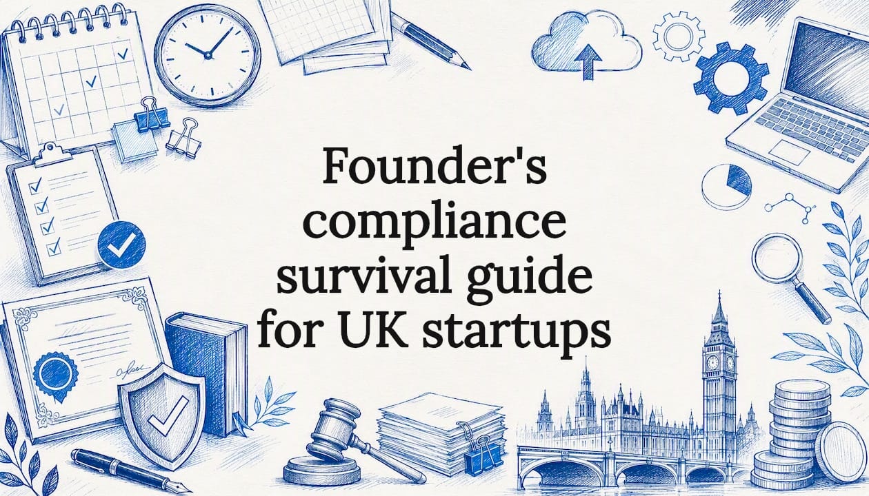 Decorative illustrative title card for compliance guide