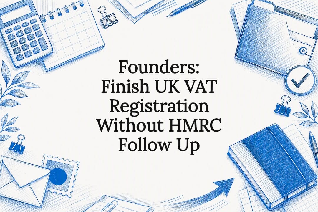 Decorative UK VAT registration title card