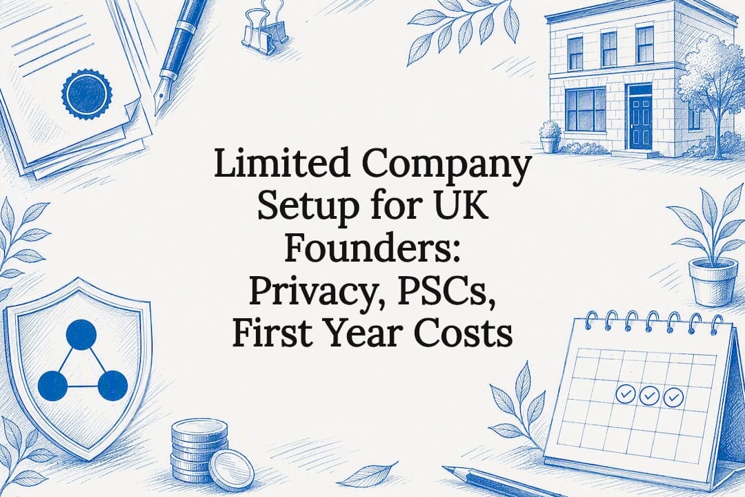 Decorative limited company setup title card