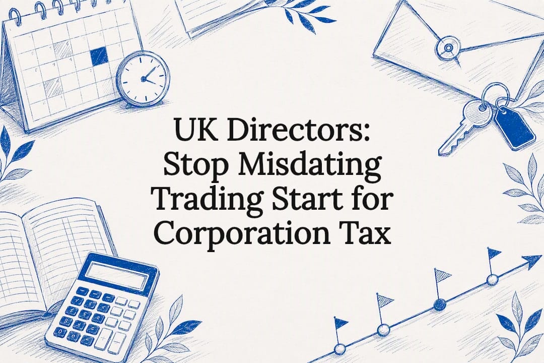 Corporation tax registration title card
