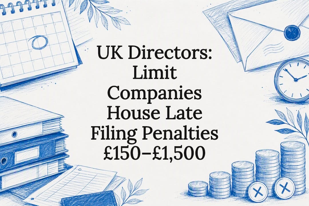 Decorative Companies House penalty title card