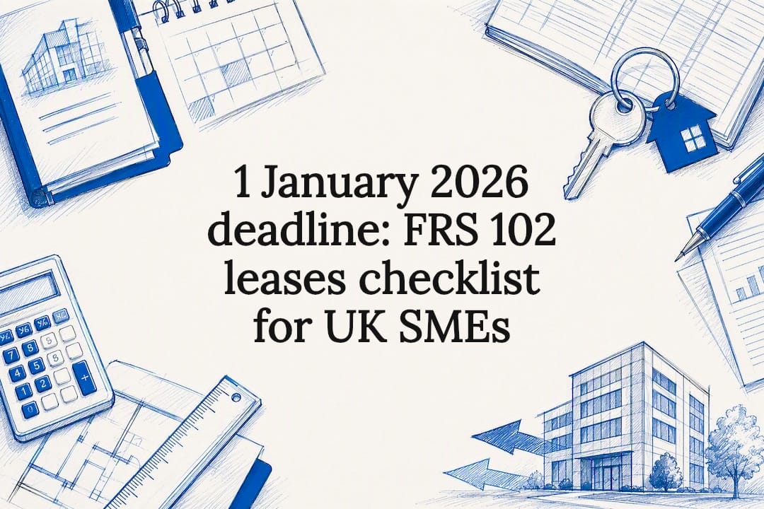 FRS 102 leases checklist title card