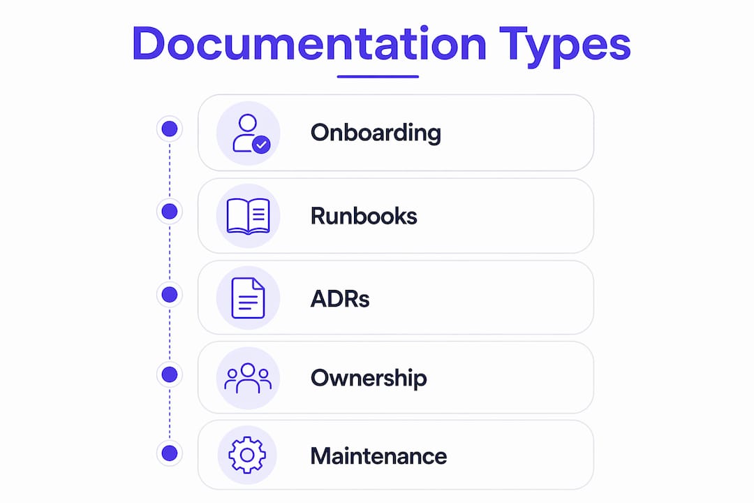 Infographic showing types of documentation and trust functions