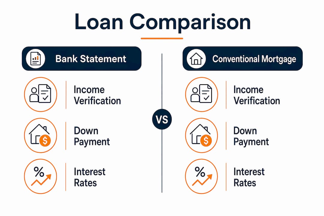 Infographic comparing loan types visually