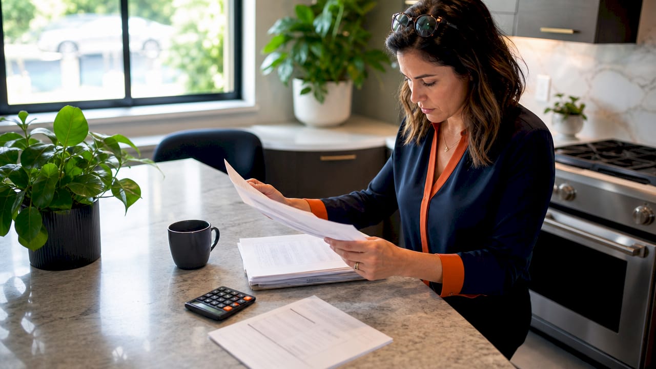 Mortgage broker reviewing Non-QM loan documents