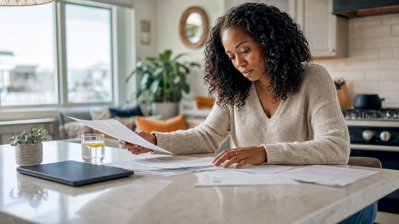 Freelancer organizing gig income tax documents