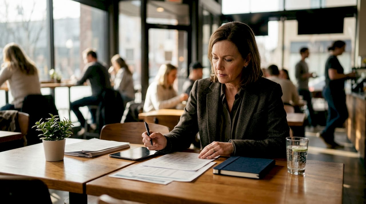 Mortgage lender reviewing income documents