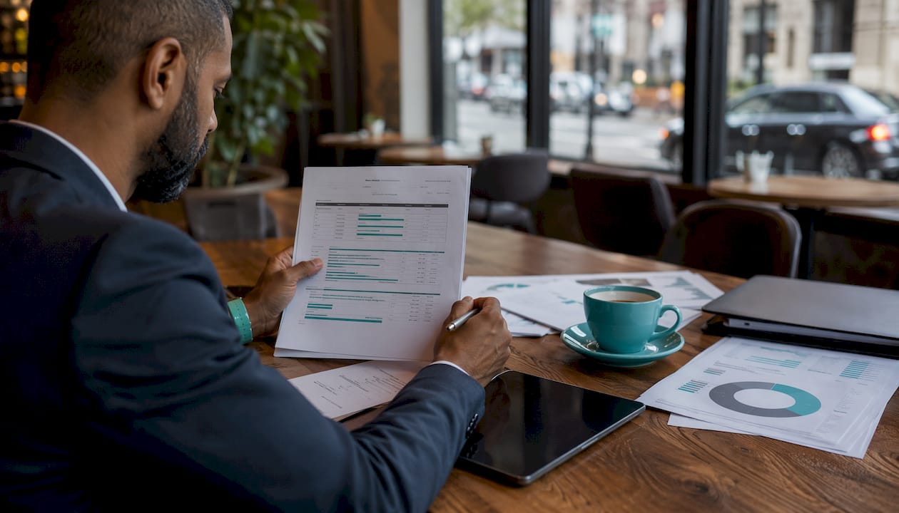 Business analyst reviewing workforce management vendor evaluation