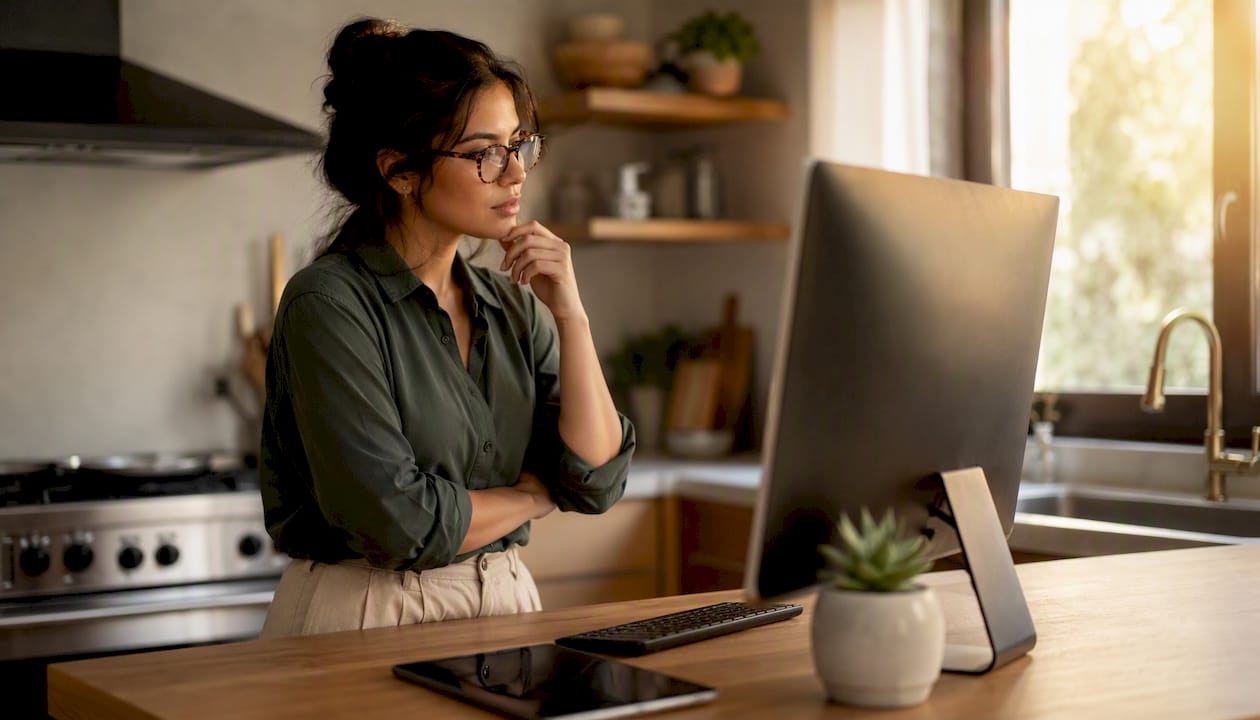 Seller auditing FBA reimbursement reports on screen