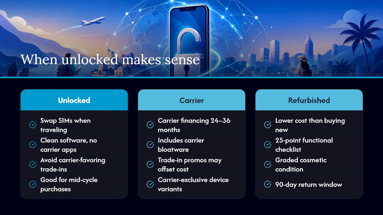 When does buying unlocked for Verizon actually make sense? — overview diagram