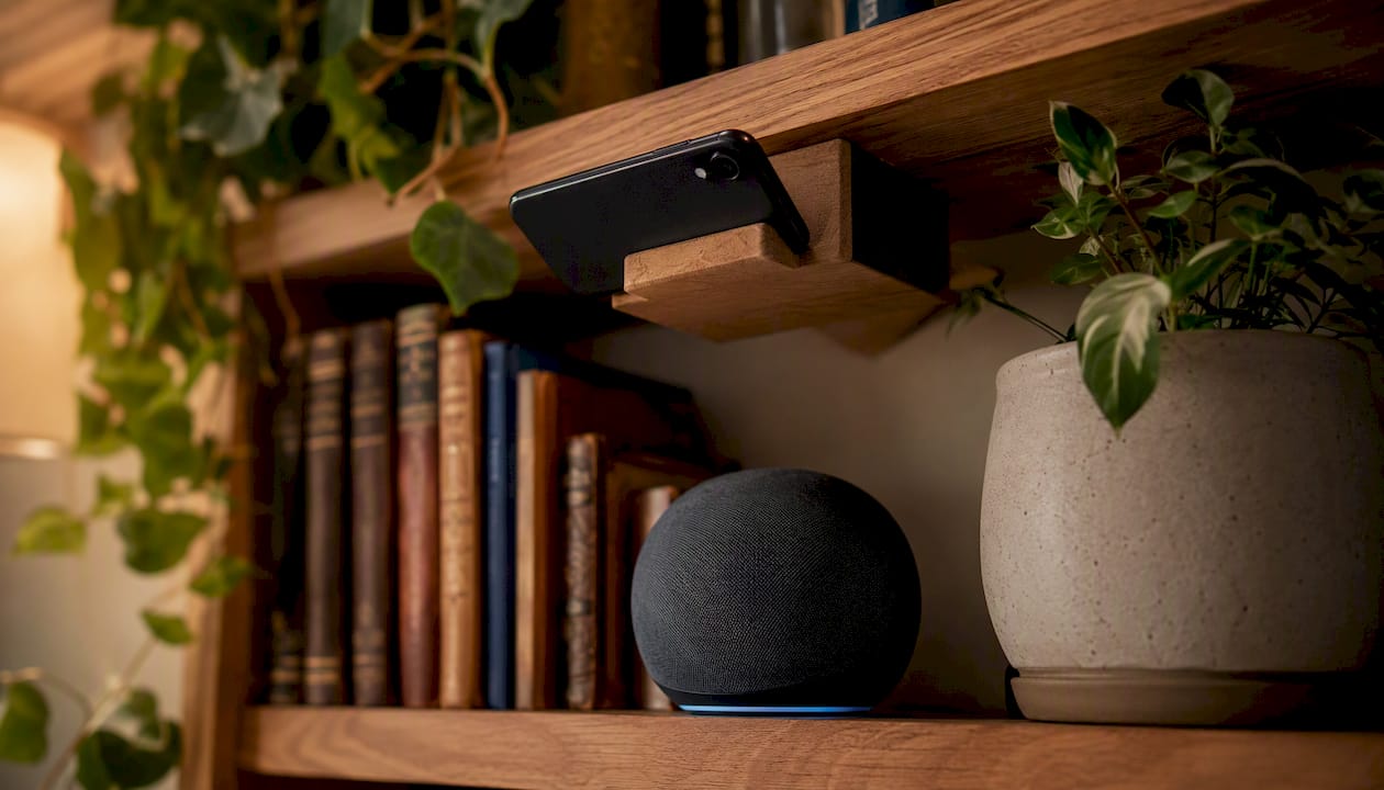 Old smartphone repurposed as security camera at home