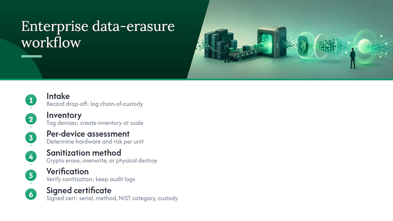 How Do Professionals Erase Data at Scale?, overview diagram