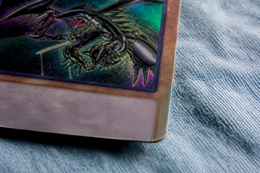 Close-up of misprint Pokémon card error