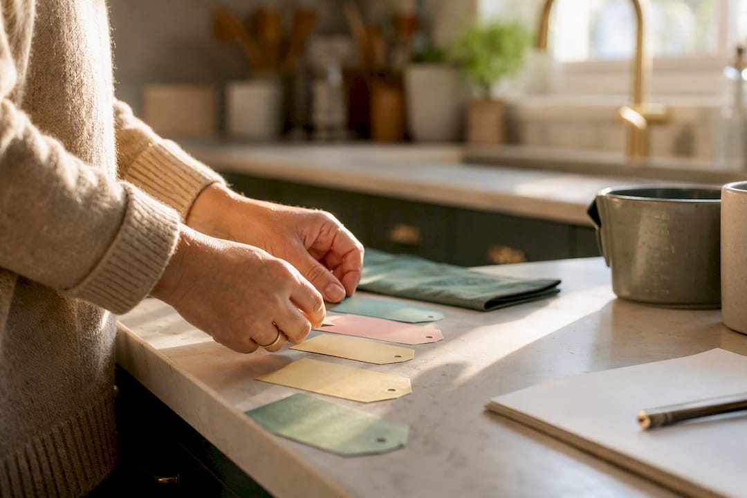 Hands tagging marketing expense tokens by channel