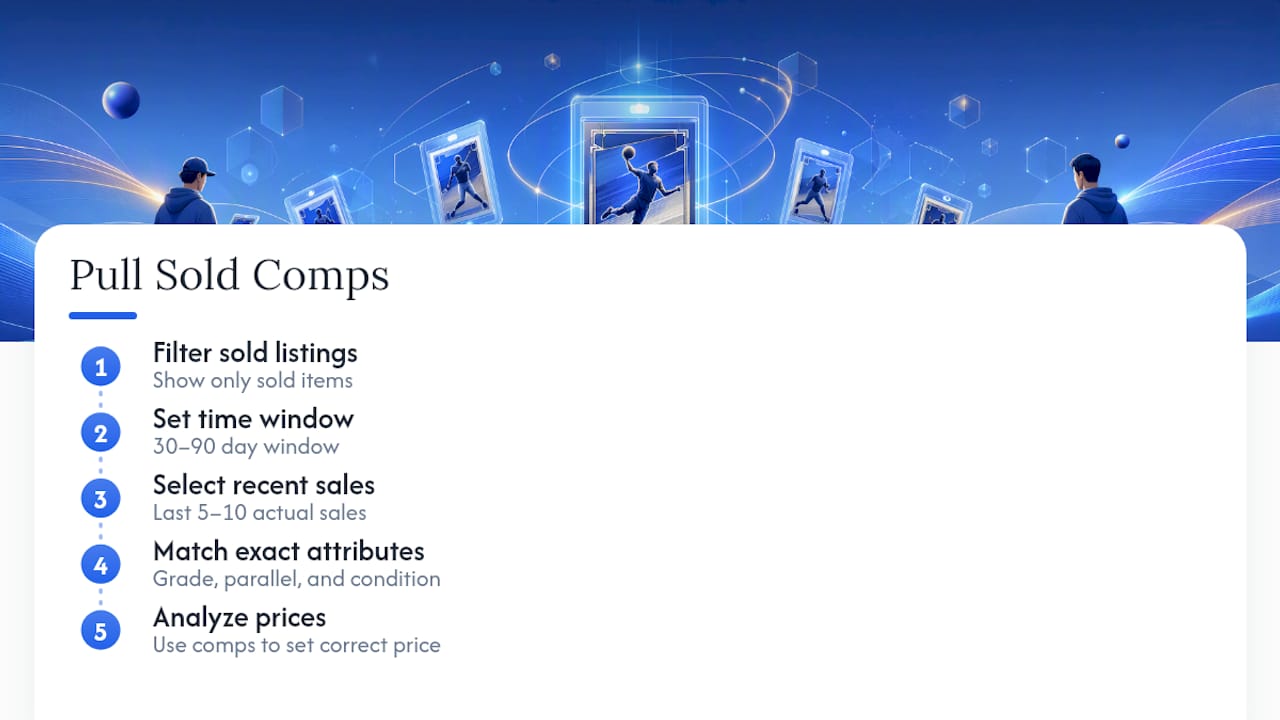Diagram of sold comps filtering and pricing process