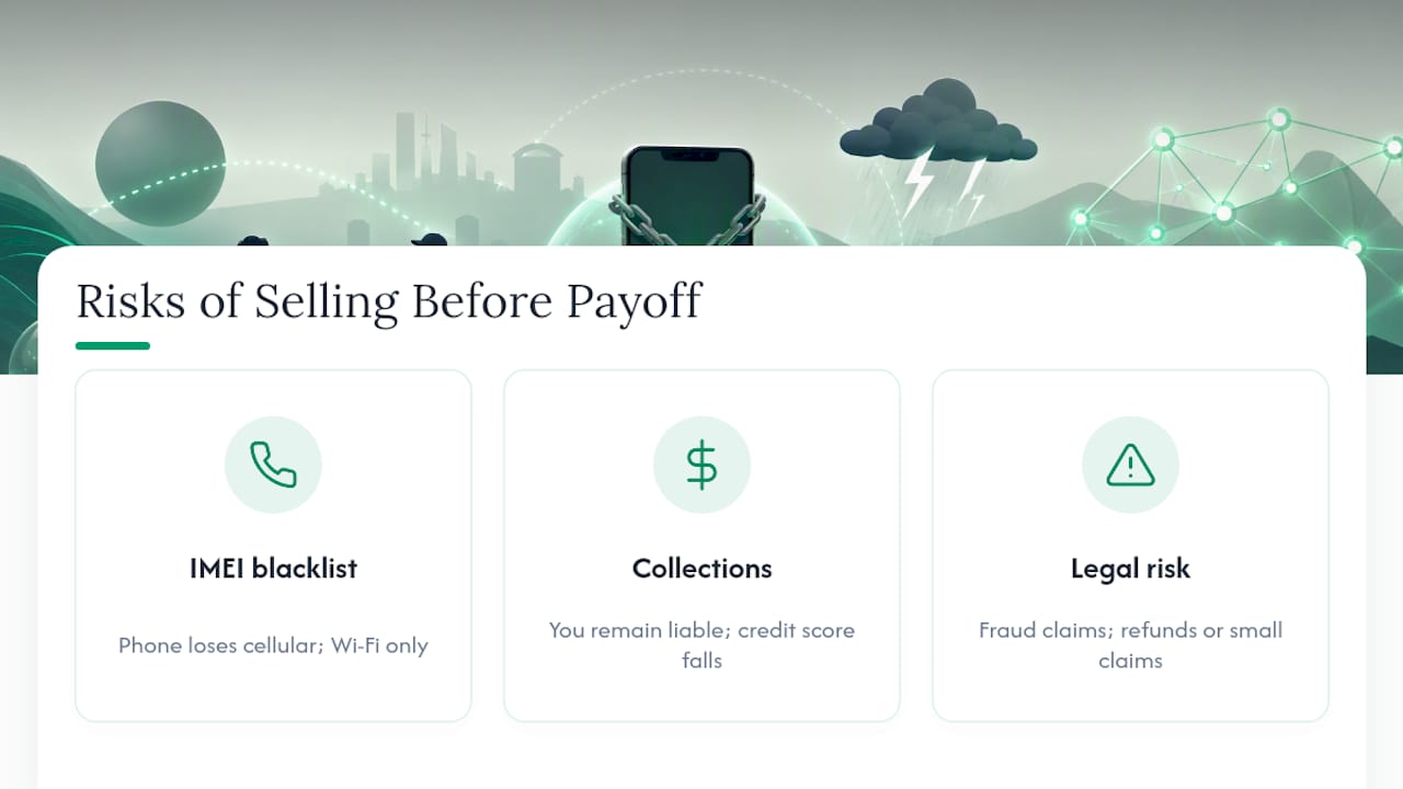 What Happens if You Sell Before Clearing the Balance, overview diagram
